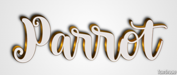 Parrot Text Effect