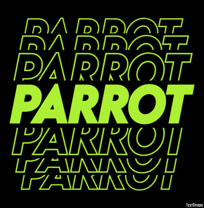 Parrot Text effect