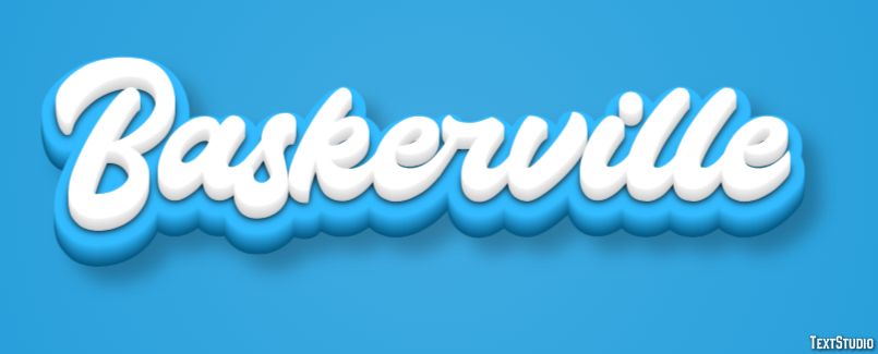Baskerville Text Effect