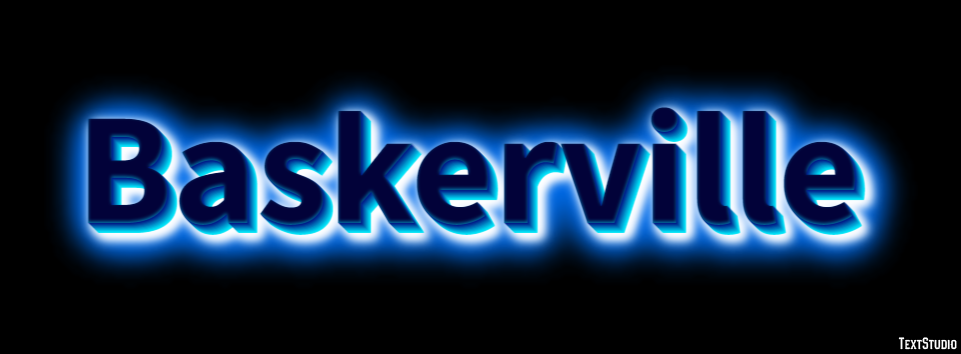 Baskerville Text Effect