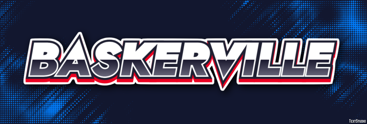 Baskerville Text effect