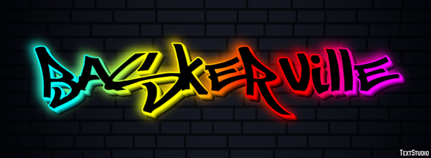 Baskerville Text effect