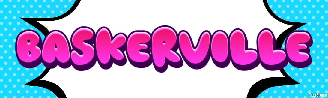 Baskerville Text effect