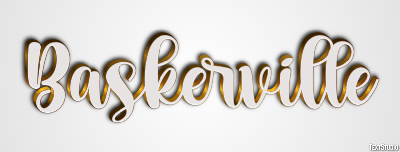 Baskerville Text Effect