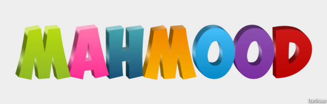 Mahmood Text Effect