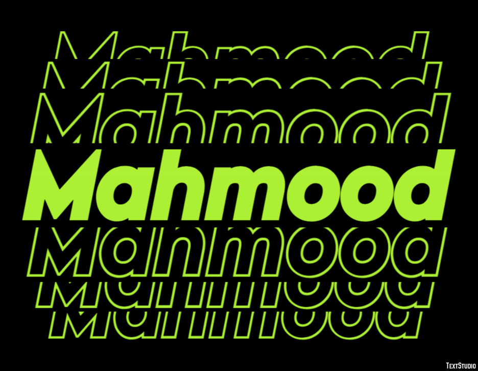 Mahmood Text Effect