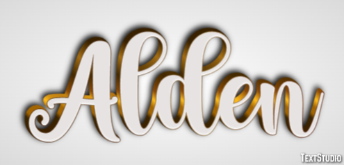 Alden Text effect