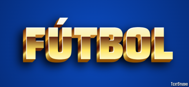 Fútbol Эффект текста