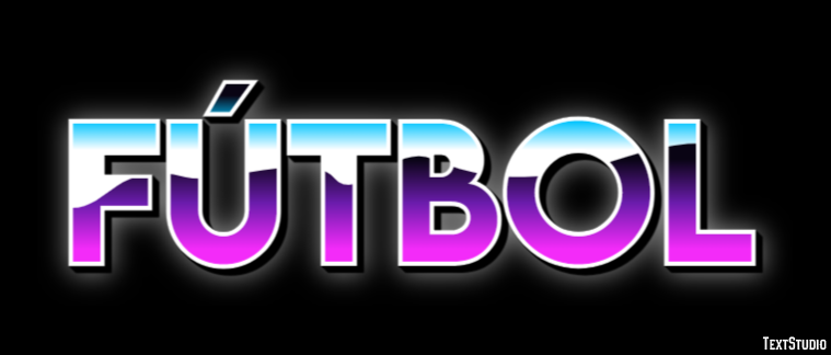 Fútbol Эффект текста