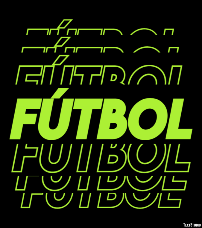 Fútbol Эффект текста