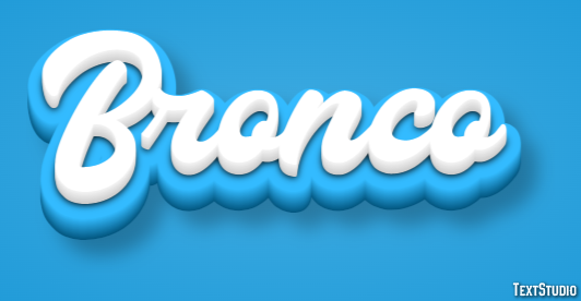 Bronco Effet de texte