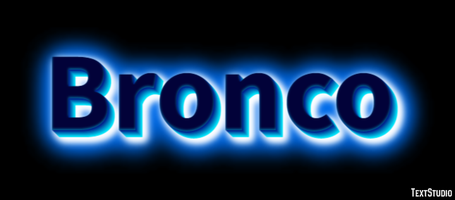 Bronco Effet de texte