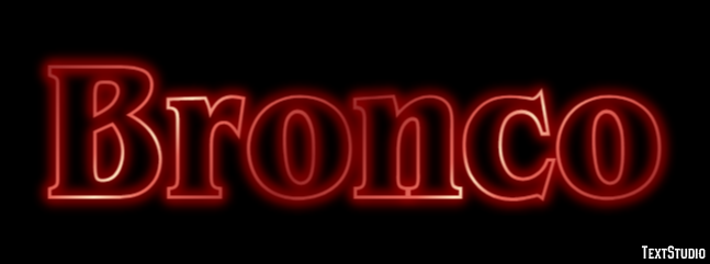Bronco Tekst Effect