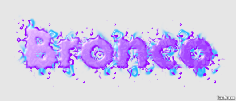 Bronco Effet de texte