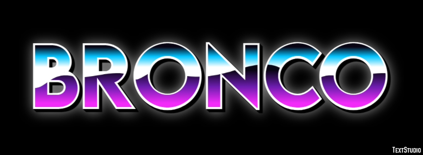 Bronco Tekst Effect