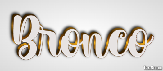 Bronco Effet de texte