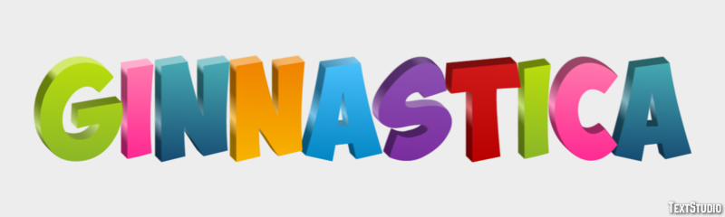 Ginnastica Effetto testo