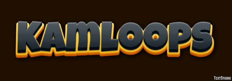 Kamloops Efeito de texto