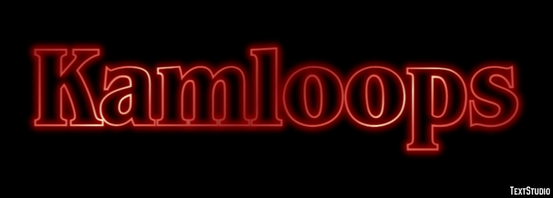 Kamloops Texteffekt