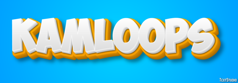 Kamloops Efeito de texto