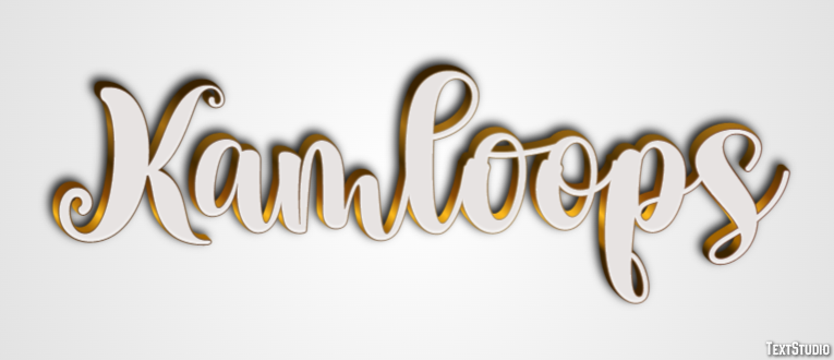 Kamloops Efeito de texto