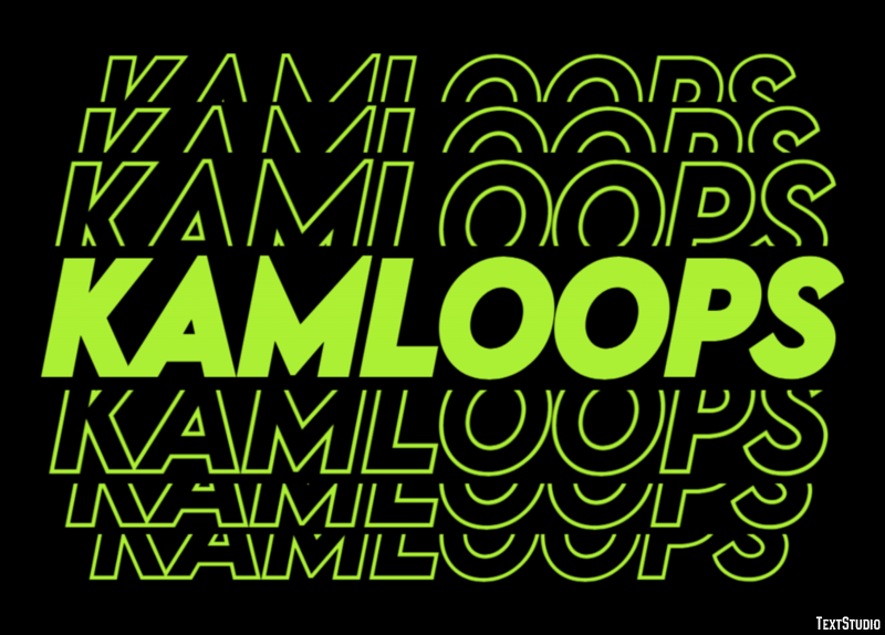 Kamloops Efecto de Texto