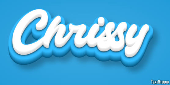 Chrissy Texteffekt