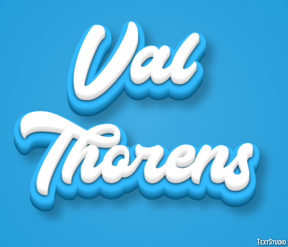 Val Thorens Efekt tekstowy