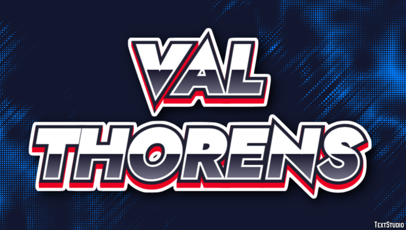 Val Thorens Efekt tekstowy