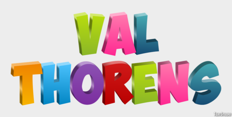 Val Thorens Efekt tekstowy