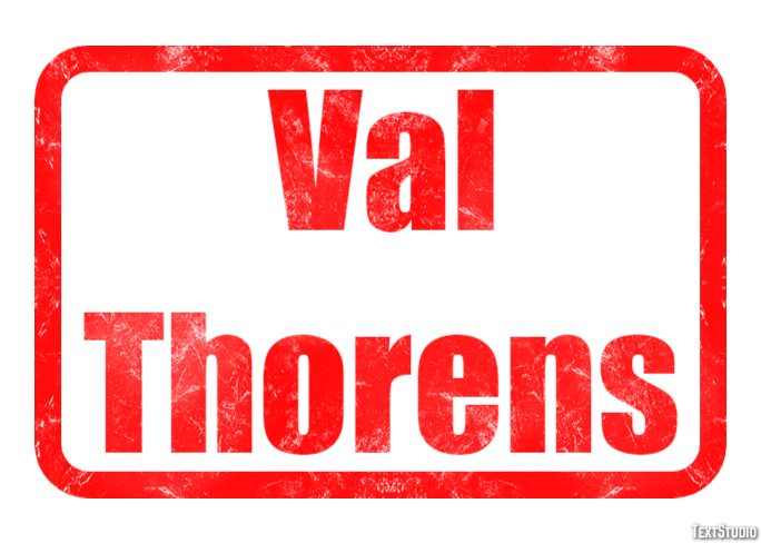 Val Thorens Efekt tekstowy