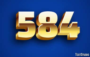 584 Efecto de Texto