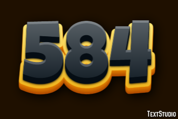 584 Efecto de Texto