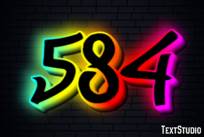 584 Efecto de Texto