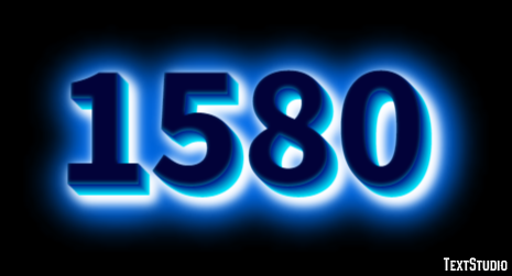 1580 Texteffekt