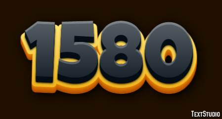 1580 Text Effect