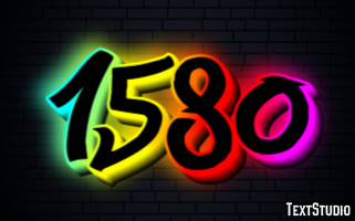1580 Texteffekt