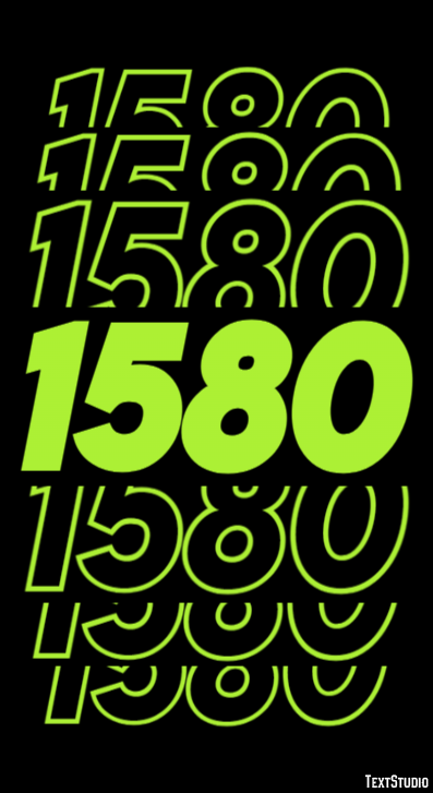 1580 Эффект текста