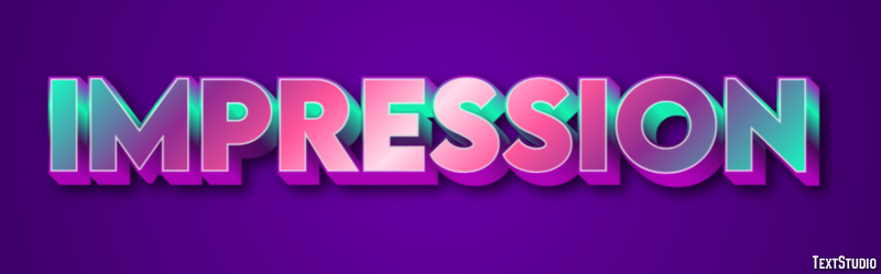 Impression Text Effect