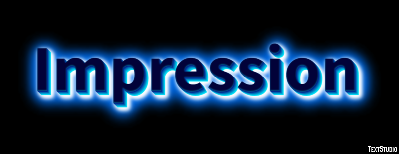 Impression Text Effect