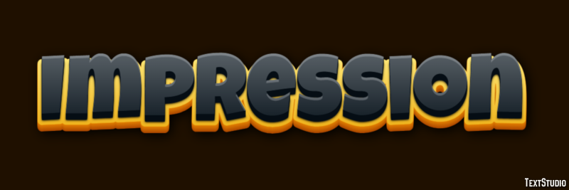 Impression Texteffekt