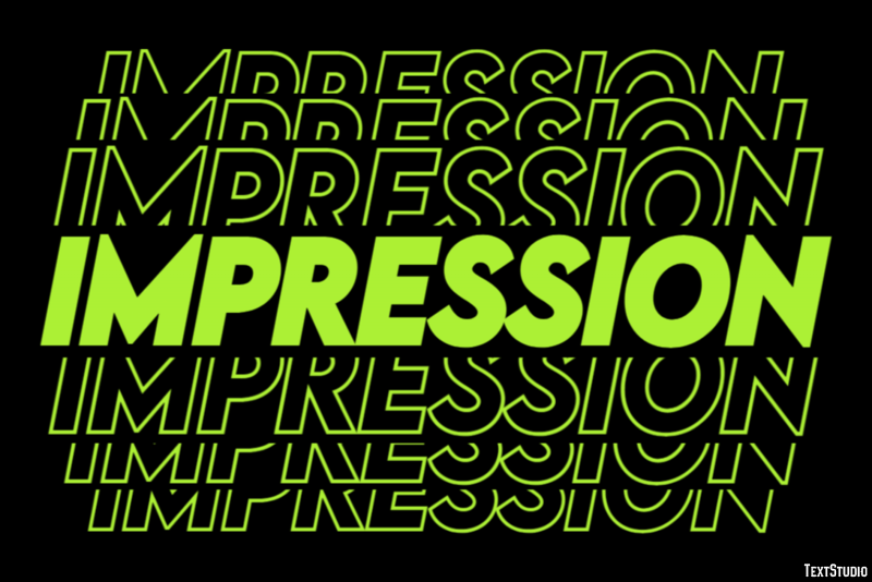 Impression Effet de Texte