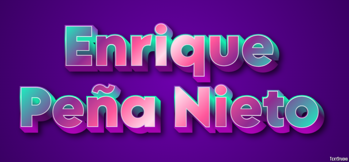Enrique Peña Nieto Text Effect