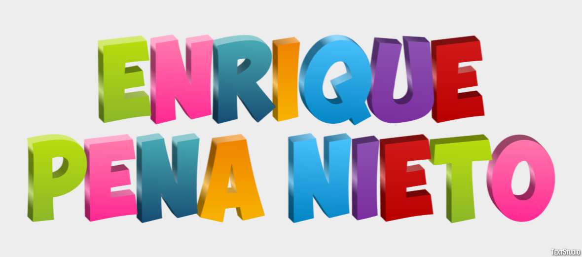 Enrique Peña Nieto Text Effect