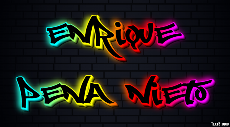 Enrique Peña Nieto Text Effect