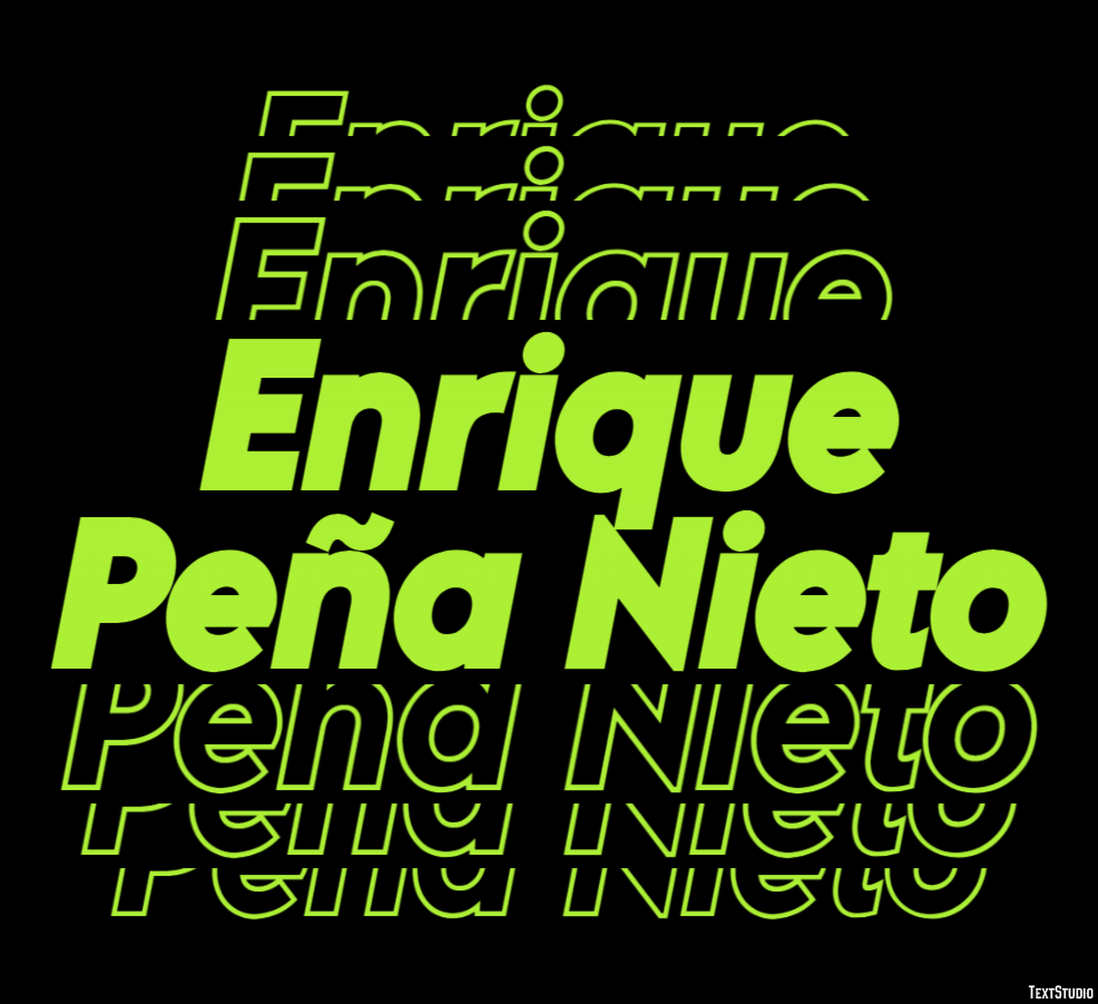 Enrique Peña Nieto Efeito de texto