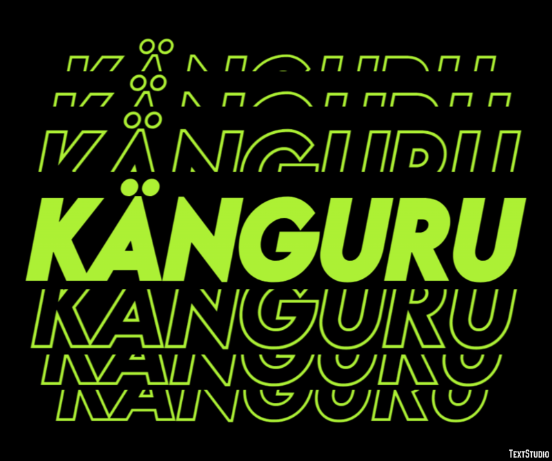 Känguru Text Effect