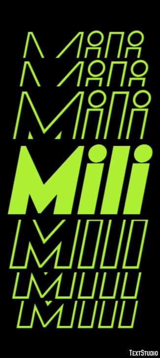 Mili Efecto de texto