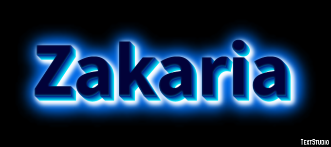 Zakaria Text Effect
