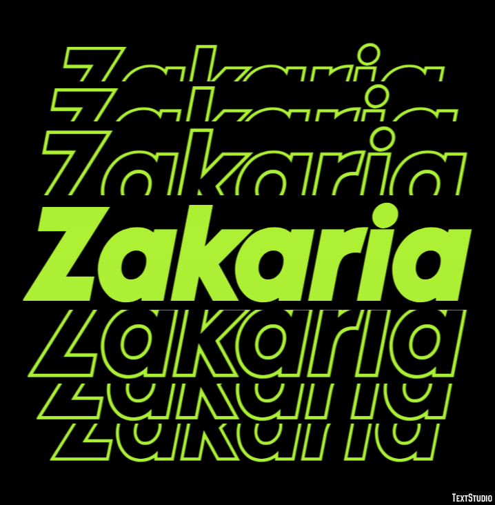 Zakaria Effetto testo